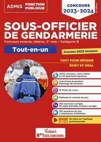 Image de Concours Sous-officier de gendarmerie - Catégorie B - Tout-en-un - 20 tutos offerts