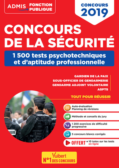 Image de Concours de la sécurité - 1500 Tests psychotechniques et d'aptitude professionnelle