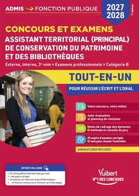Image de Concours et examens Assistant territorial et Assistant principal de conservation du patrimoine et des bibliothèques 2027-2028 - Tout-en-un