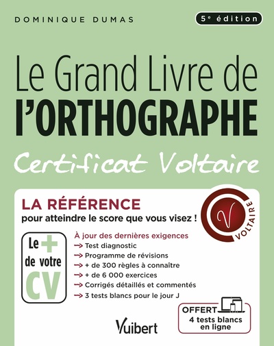 Image de Le Grand Livre de l'orthographe - Certificat Voltaire