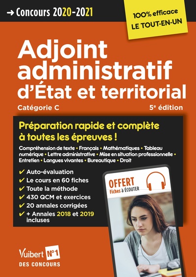 Image de Concours Adjoint administratif d'Etat et territorial - Préparation rapide et complète à toutes les épreuves !