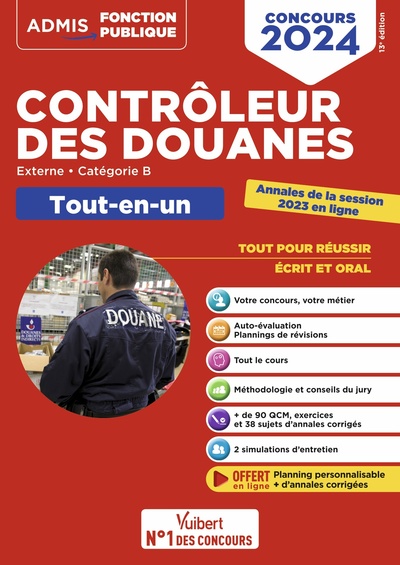 Picture of Concours Contrôleur des douanes - Catégorie B - Tout-en-un Branches opérations commerciales, surveillance et administration générale