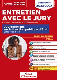 Image de Entretien avec le jury - 200 questions sur la fonction publique d'État - Catégories B et C - Concours et examens professionnels