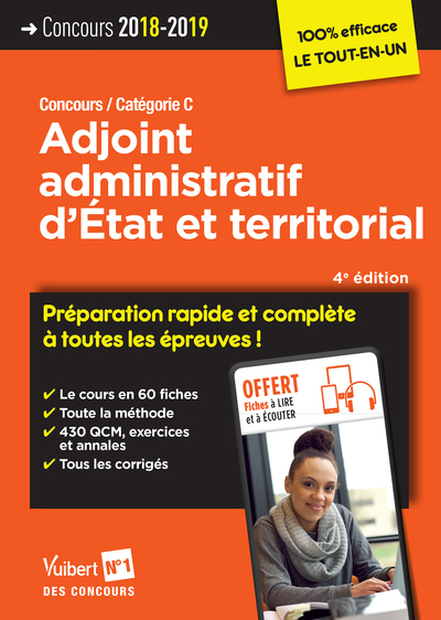 Image de Concours Adjoint administratif d'État et territorial - Préparation rapide et complète à toutes les épreuves !