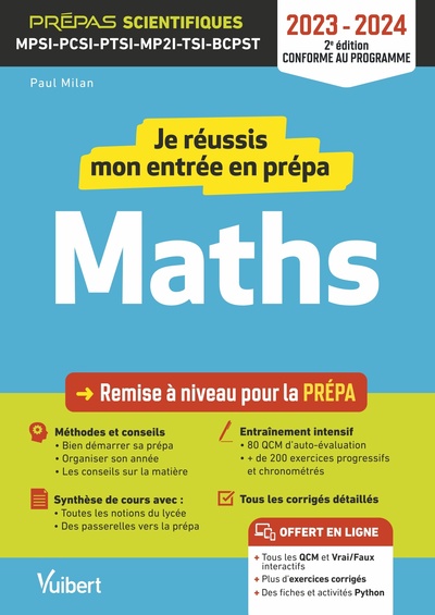 Picture of Je réussis mon entrée en prépa scientifique. Mathématiques 2023-2024