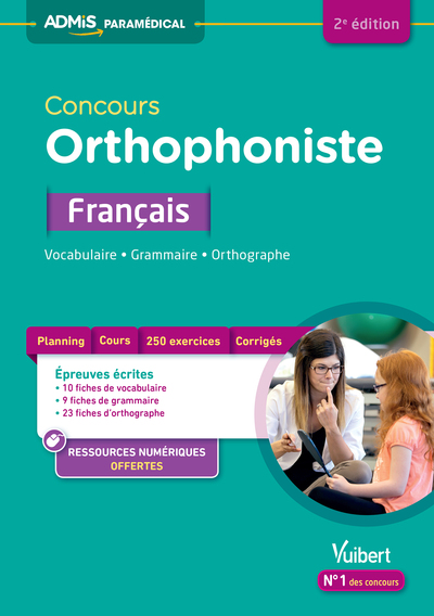 Picture of Concours Orthophoniste - Français : Vocabulaire, Grammaire, Orthographe