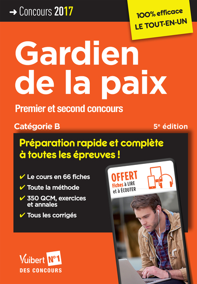 Image de Concours Gardien de la paix - Catégorie B - Préparation rapide et complète à toutes les épreuves !