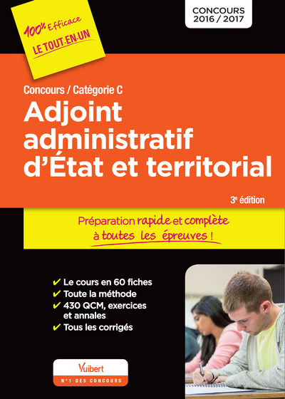 Image de Concours Adjoint administratif d'État et territorial - Préparation rapide et complète à toutes les épreuves !