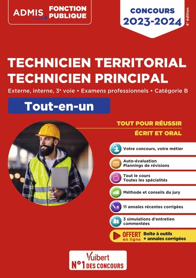 Picture of Concours Technicien territorial - Technicien principal - Catégorie B - Tout-en-un