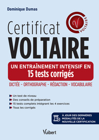Picture of Certificat Voltaire - Un entraînement intensif en 15 tests corrigés
