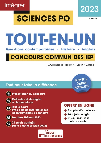 Image de Sciences Po - Tout-en-un - Concours commun des IEP 2023