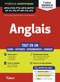 Picture of Anglais MPSI - PCSI - PTSI - MP2I - BCPST - MP - PC - PSI - PT - MPI - TSI - ATS - Tout-en-un