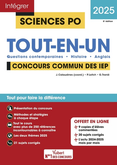 Picture of Sciences Po - Concours commun des IEP 2025 - Tout-en-un