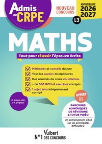 Image de Admis au CRPE 2026-2027 - Epreuve écrite d’admissibilité L3 - Maths