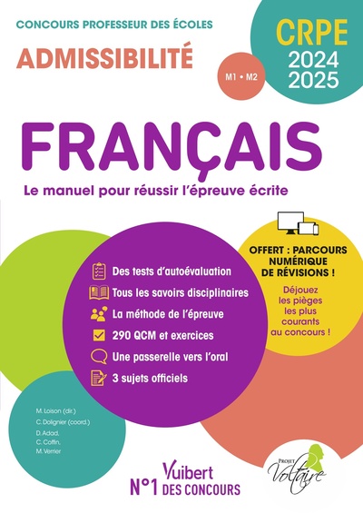 Image de Français - CRPE 2024-2025 - Epreuve écrite d'admissibilité