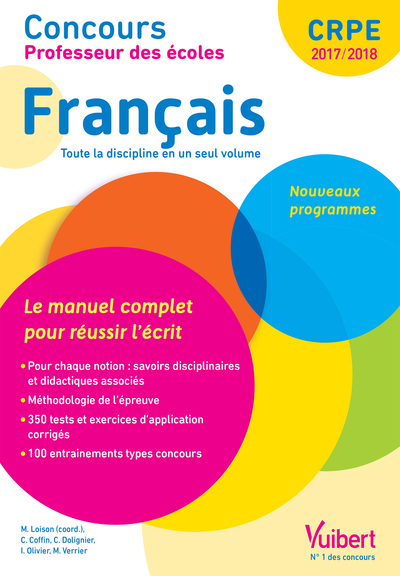 Image de Concours Professeur des écoles - Français - Le manuel complet pour réussir l'écrit