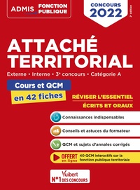 Image de Attaché territorial - Catégorie A - Cours et QCM en 42 fiches