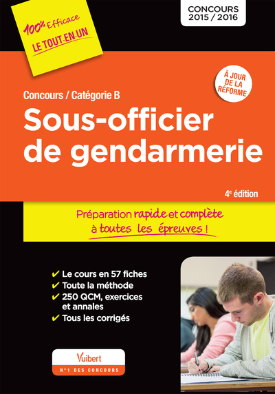 Image de Concours Sous-officier de gendarmerie - Catégorie B - Préparation rapide et complète à toutes les épreuves