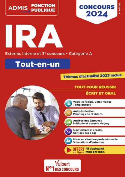 Image de Concours d'accès aux IRA - Catégorie A - Méthode et entraînement