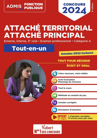 Picture of Concours Attaché territorial - Attaché principal - Catégorie A - Tout-en-un - Fil d'actu offert