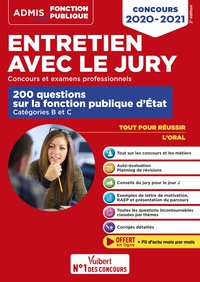 Image de Entretien avec le jury - 200 questions sur la fonction publique d'État - Catégories B et C - Concours et examens professionnels