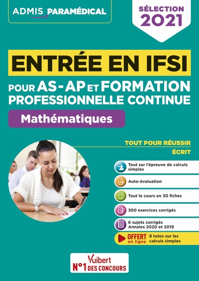 Picture of Entrée en IFSI pour AS-AP et formation professionnelle continue (FPC) - Mathématiques - 8 tutos offerts