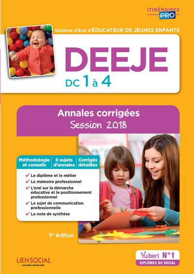 Image de DEEJE - Épreuves de certification DC 1 à 4 - Annales corrigées