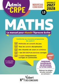 Image de Admis au CRPE 2027-2028 - Maths : Epreuve écrite d’admissibilité L3