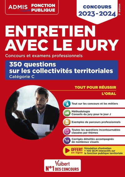 Image de Entretien avec le jury - 350 questions sur les collectivités territoriales - Catégorie C