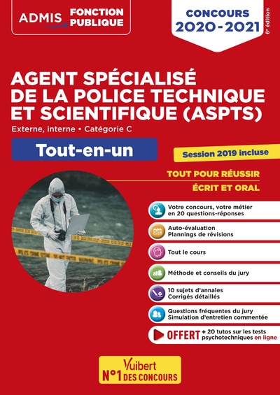 Image de Concours Agent spécialisé de la police technique et scientifique (ASPTS) - Catégorie C - Tout-en-un