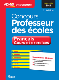 Picture of Concours Professeur des écoles - Français - Cours et exercices - L'essentiel en 45 fiches