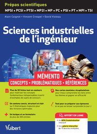 Picture of Mémento de Sciences industrielles de l'ingénieur - MPSI-PCSI-PTSI-MP2I-MP/MP*-PSI/PSI*-PT/PT*