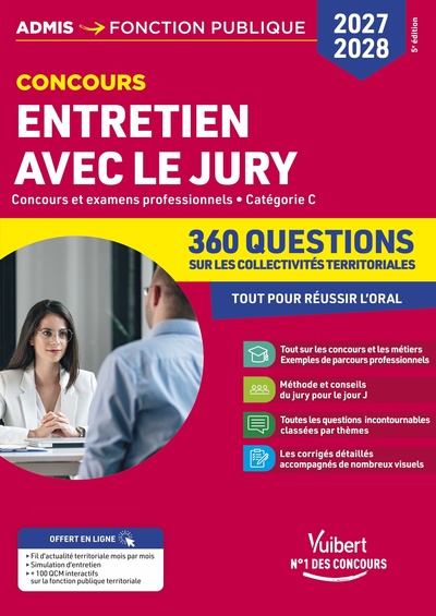 Image de Entretien avec le jury - 360 questions sur les collectivités territoriales - 2027-2028 Catégorie C