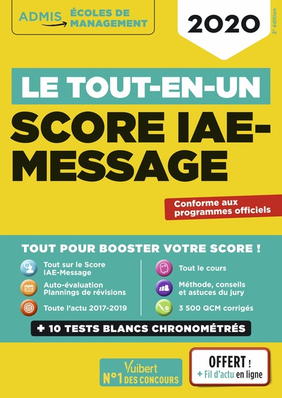 Picture of Le tout-en-un Score IAE-MESSAGE - Fil d'actu offert
