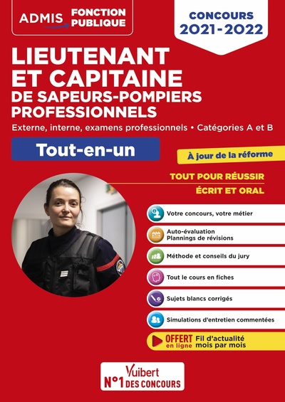 Image de Concours Lieutenant et Capitaine de sapeurs-pompiers professionnels - Catégories A et B - Tout-en-un - Nouveaux concours