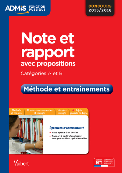 Image de Note et rapport avec propositions - Catégories A et B - Méthode et entraînements