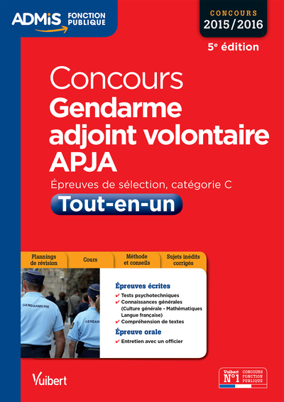 Image de Concours Gendarme adjoint volontaire - APJA - Catégorie C - Tout-en-un