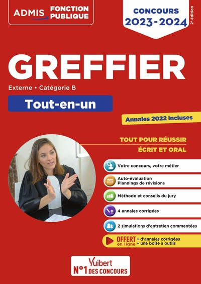 Image de Concours Greffier - Catégorie B - Tout-en-un - Annales 2022 offertes