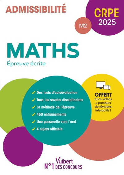 Picture of CRPE 2025 - Maths - Epreuve écrite (M2)