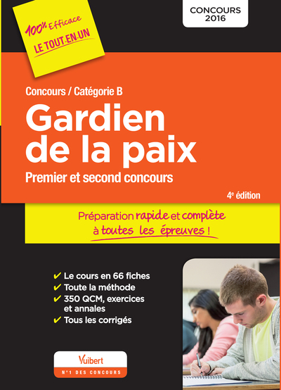 Image de Concours Gardien de la paix - Catégorie B - Préparation rapide et complète à toutes les épreuves !