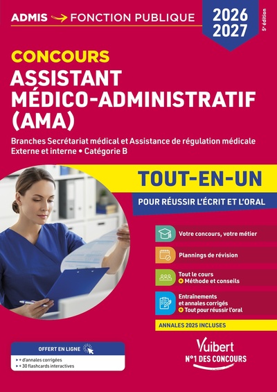 Picture of Concours Assistant médico-administratif (AMA) 2026-2027 -  Tout-en-un