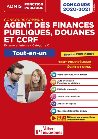Image de Concours commun Agent des finances publiques, douanes et CCRF - Catégorie C - Tout-en-un