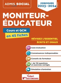 Image de Concours Moniteur-éducateur - Cours et QCM en 45 fiches