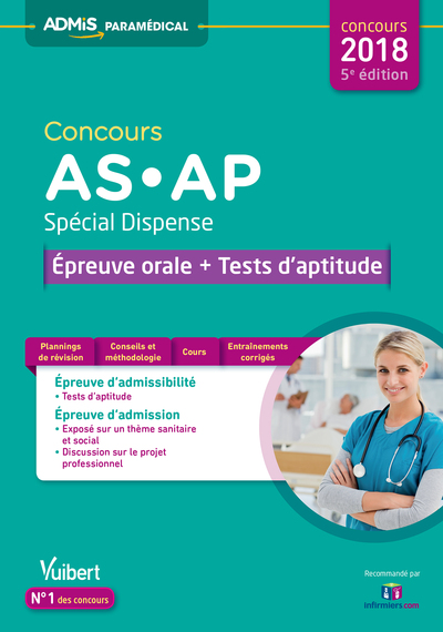 Picture of Concours AS et AP - Spécial dispense - Épreuve orale et tests d'aptitude