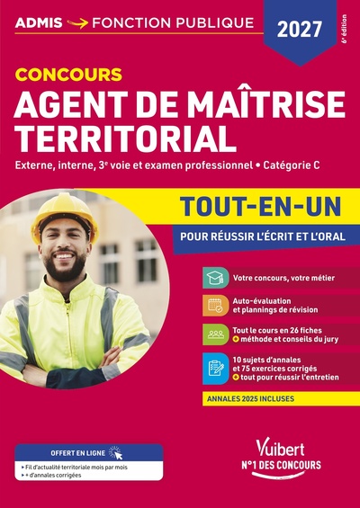 Picture of Concours Agent de maîtrise territorial 2027 - Tout-en-un
