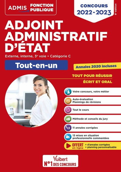 Image de Concours Adjoint administratif d'État - Catégorie C - Tout-en-un