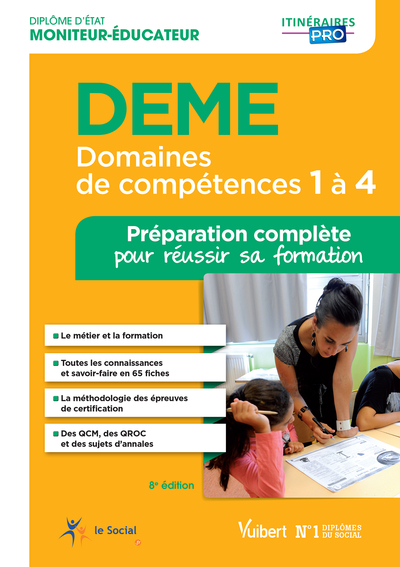 Image de DEME - Domaines de compétences 1 à 4 - Préparation complète pour réussir sa formation