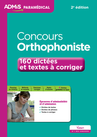 Image de Concours Orthophoniste - 160 dictées et textes à corriger - Entraînement