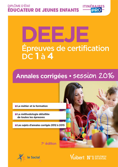 Image de DEEJE - Épreuves de certification DC 1 à 4 - Annales corrigées