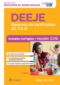 Image de DEEJE - Épreuves de certification DC 1 à 4 - Annales corrigées